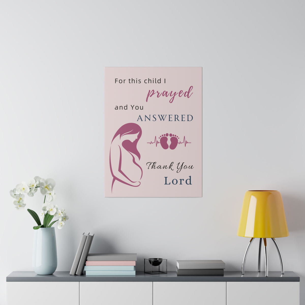 帆布畫 - For This Child I Prayed