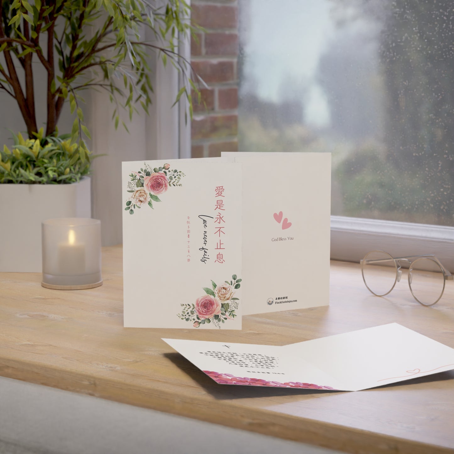 婚禮賀卡 - 愛是永不止息