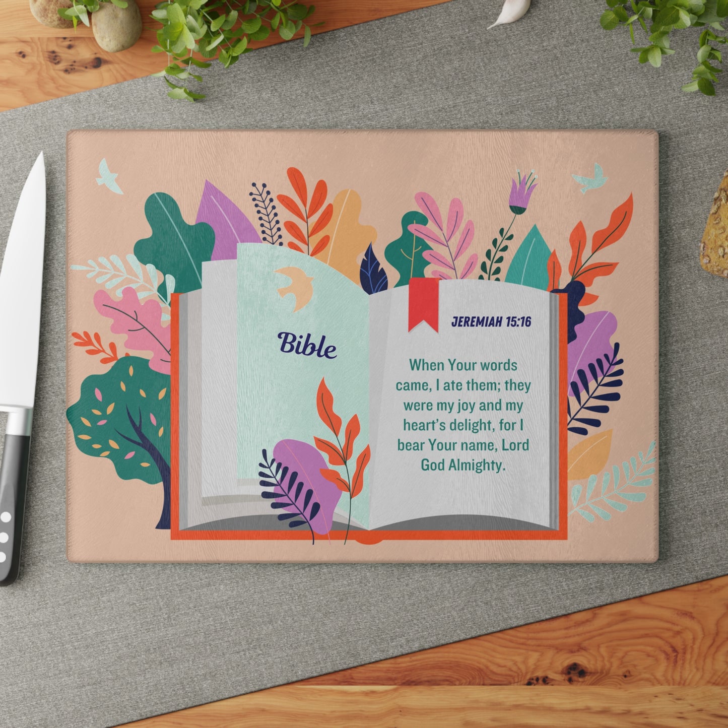 砧板 - Bible|Jeremiah 15:16