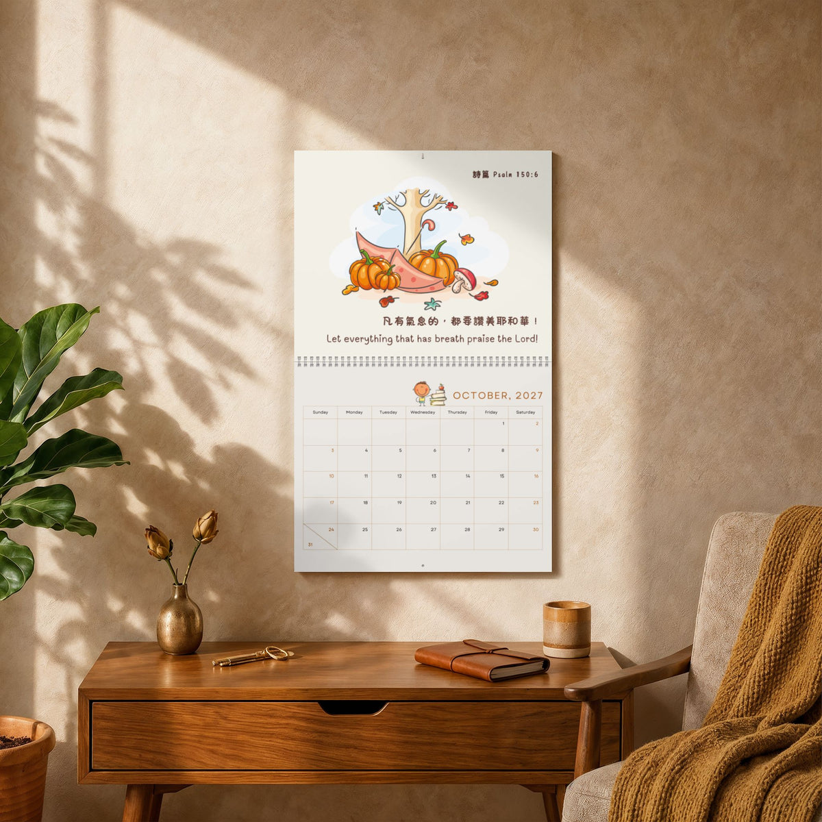 兒童掛曆 Kids Wall Calendar 2027