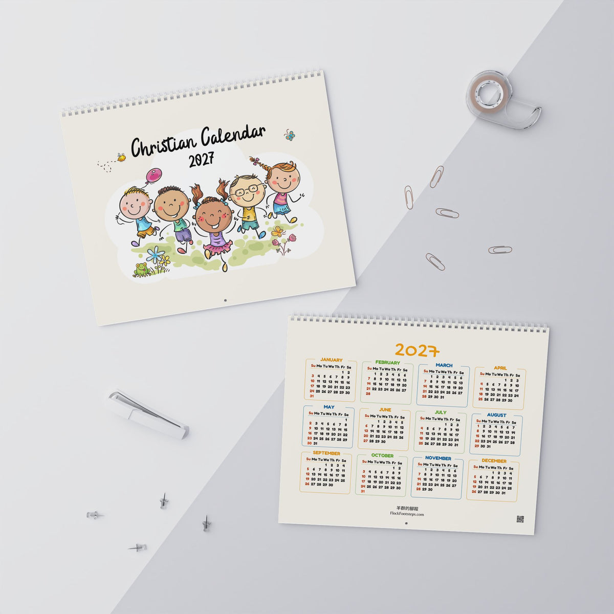 兒童掛曆 Kids Wall Calendar 2027