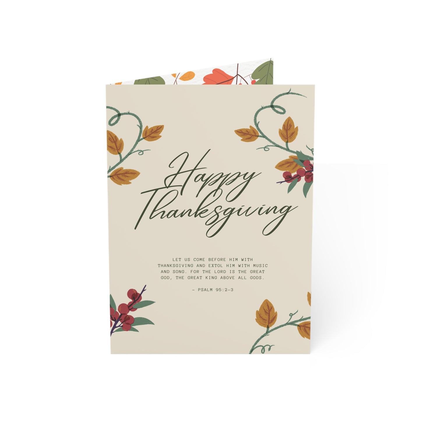 感恩節賀卡 - Psalm 95:2–3