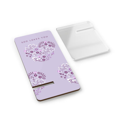 Phone Stand - God Loves You (Purple)