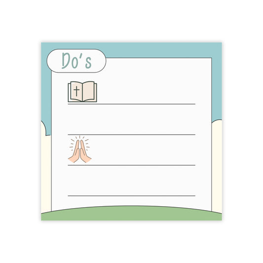 Sticky Notes - Do's