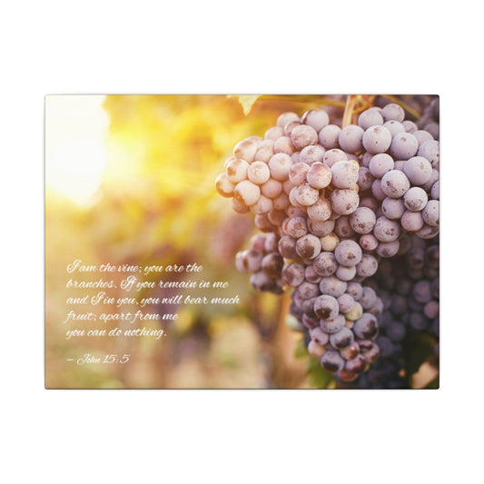 帆布畫 - Vine and Branches - John 15:5