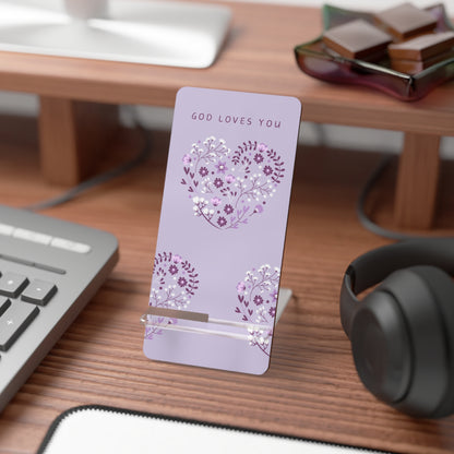 Phone Stand - God Loves You (Purple)