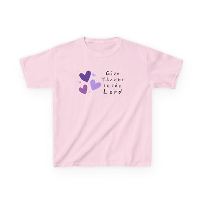 兒童T-Shirt - Give Thanks to the Lord