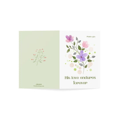 福音賀卡 - Psalm 136:1, 65:11, 115:15