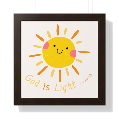 Framed Poster - God is Light