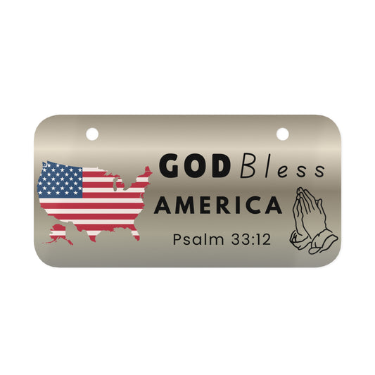 Mini Plate — God Bless America (Psalm 33:12)