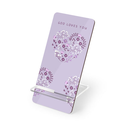 Phone Stand - God Loves You (Purple)
