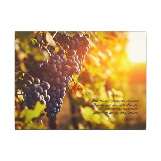 帆布畫 - Vine (John 15:5)