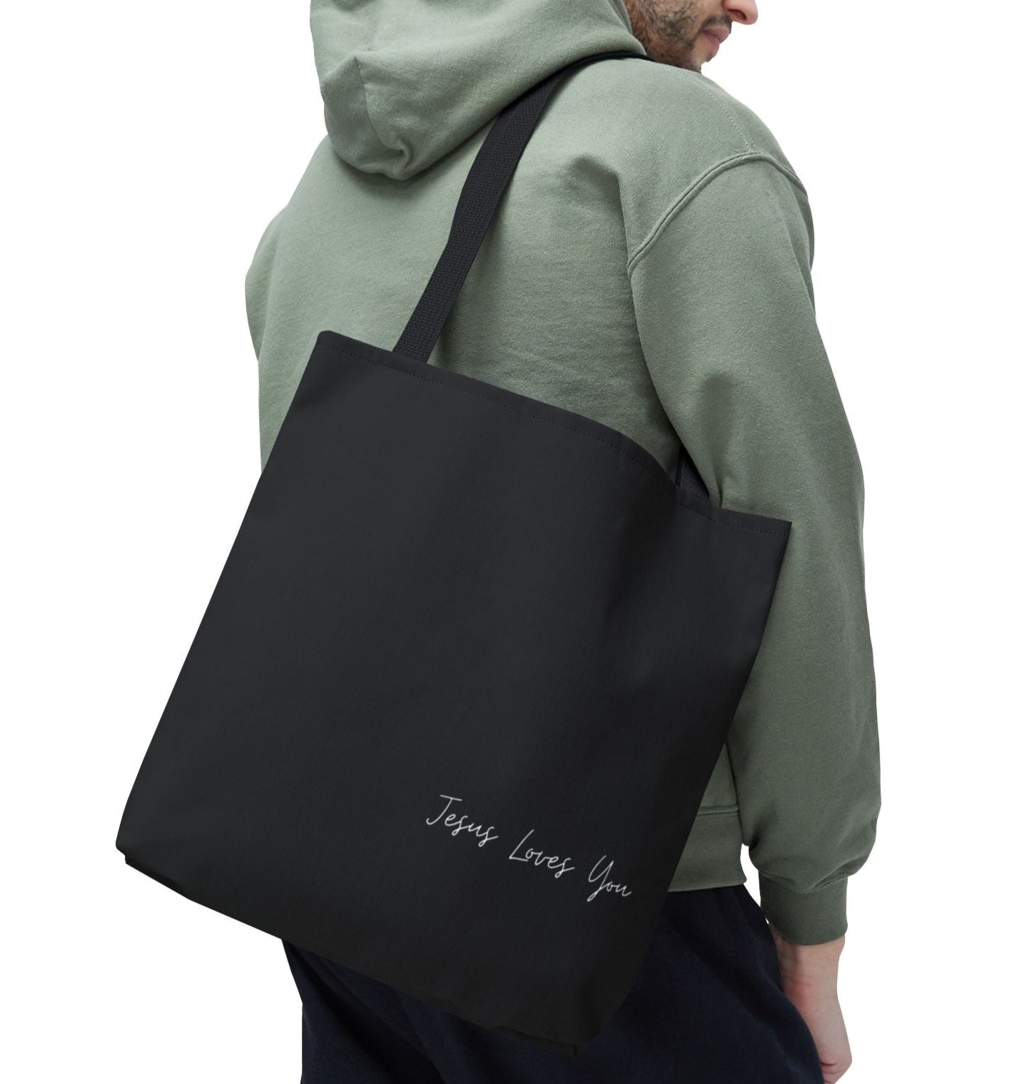 福音手提包 - Jesus Loves You｜黑色