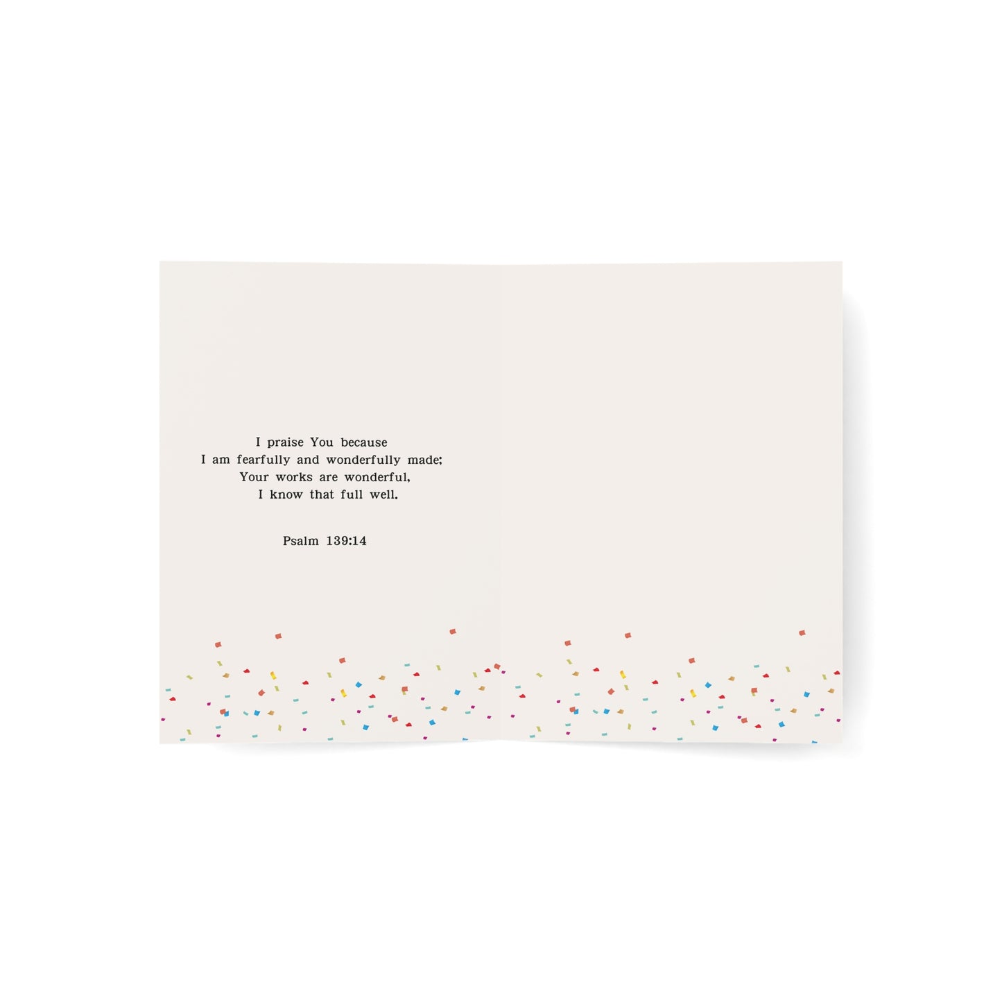 生日賀卡 - Psalm 139:14