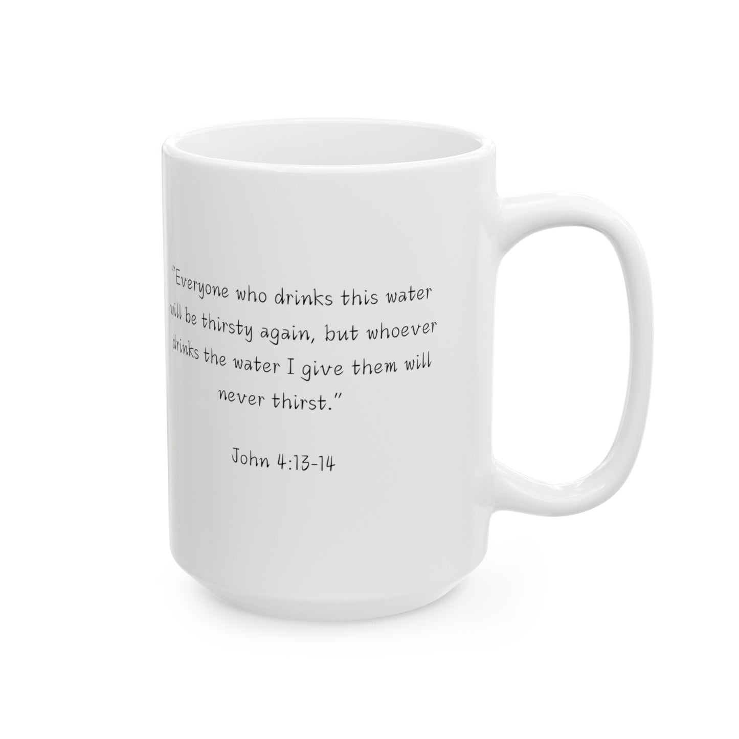 基督徒福音水杯 - 約翰福音4:13-14 中英