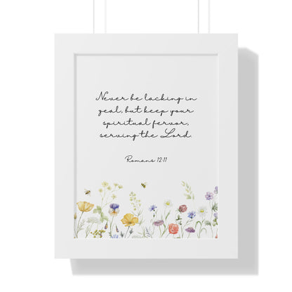 Framed Poster - Serving the Lord