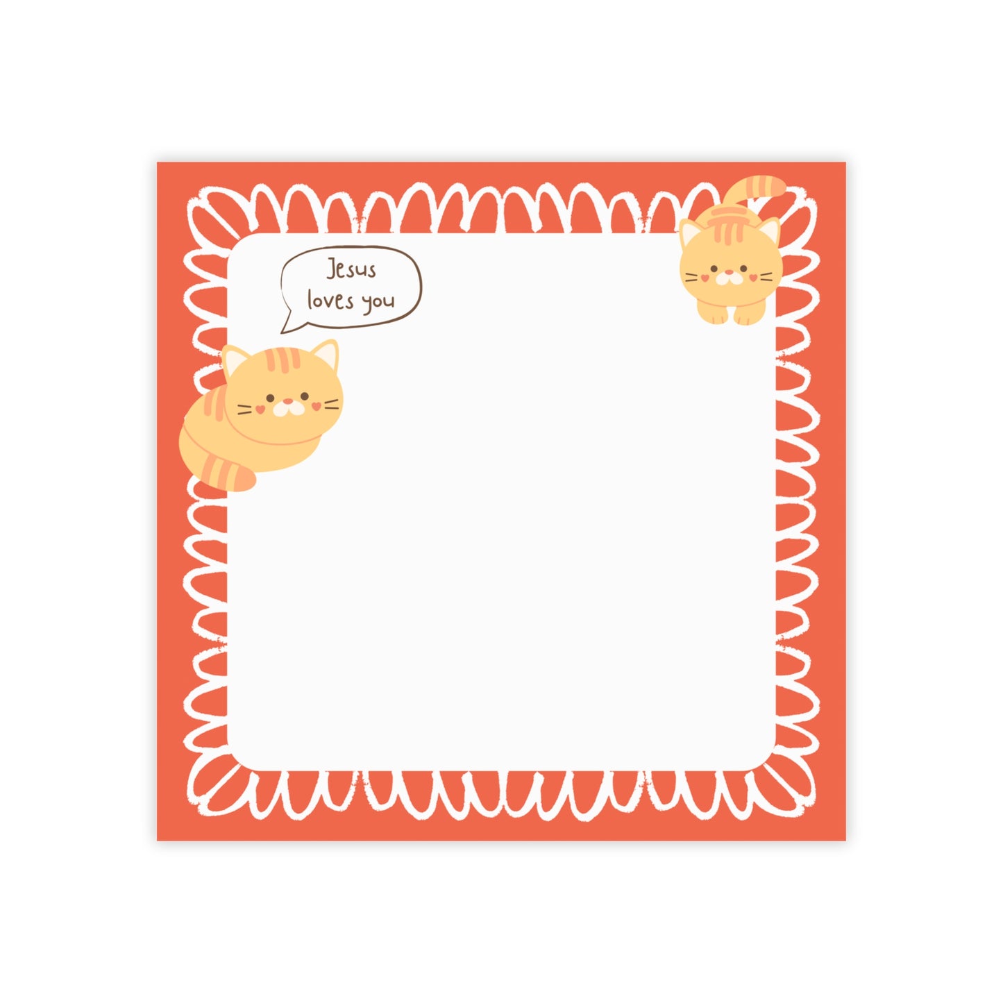 Sticky Notes - Jesus Loves You (Cats version)