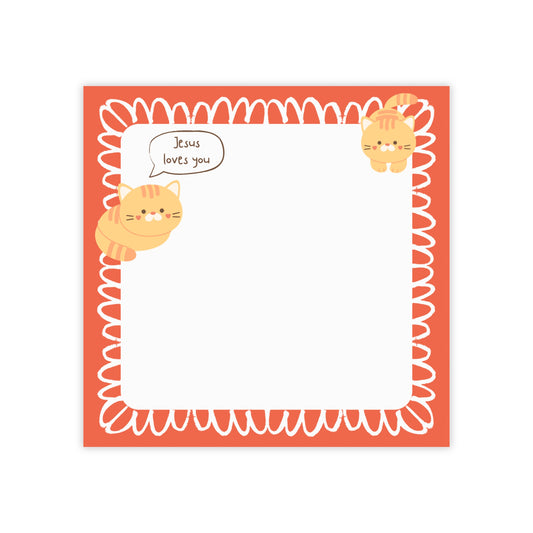 Sticky Notes - Jesus Loves You (Cats version)