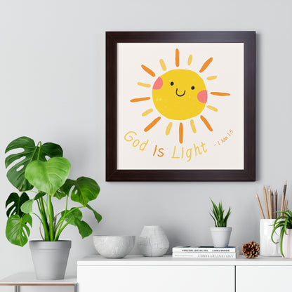 Framed Poster - God is Light