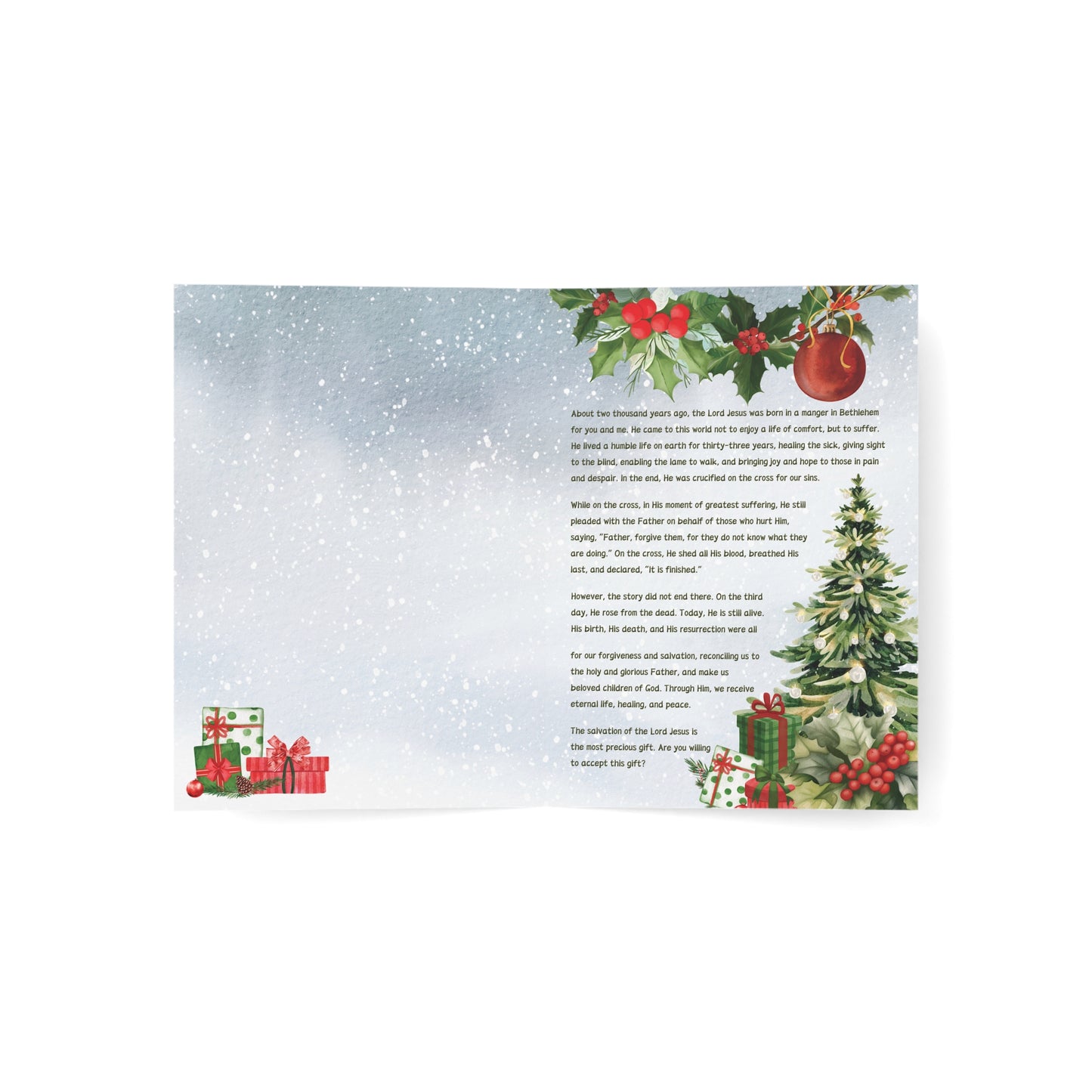 Christmas Card - The Most Precious Gift