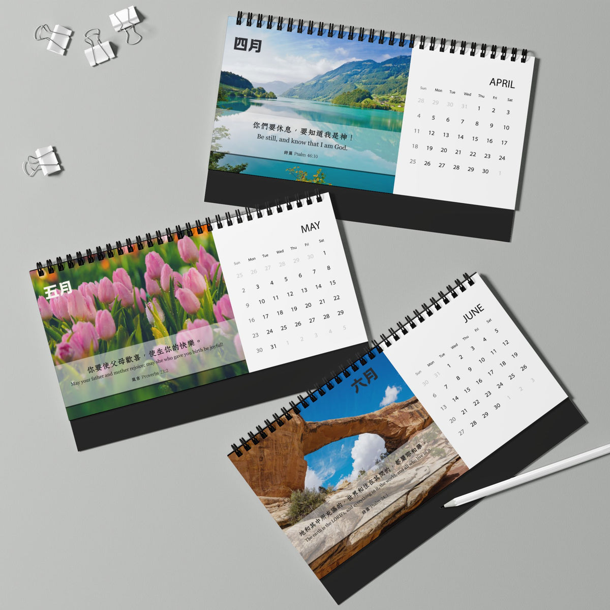 福音經文台曆 Desk Calendar 2027 (nature)