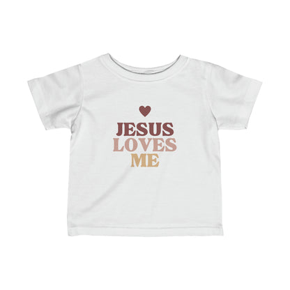 基督徒嬰兒T恤 耶穌愛我 Jesus Loves Me