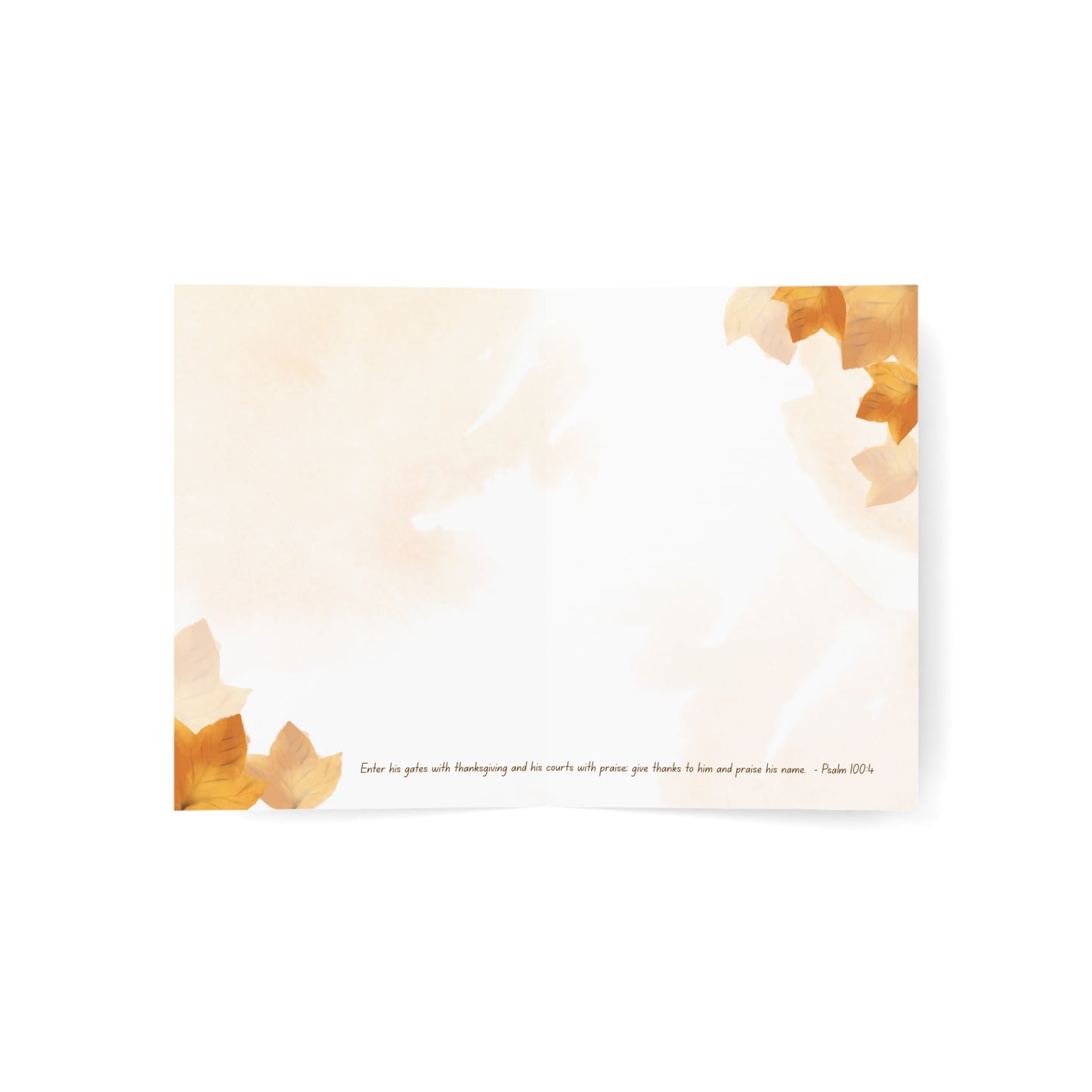 感恩節賀卡 -  Psalm 100:4