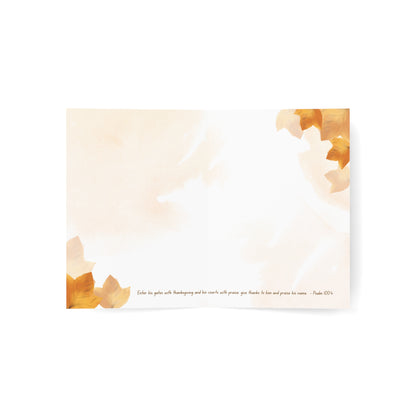 感恩節賀卡 -  Psalm 100:4