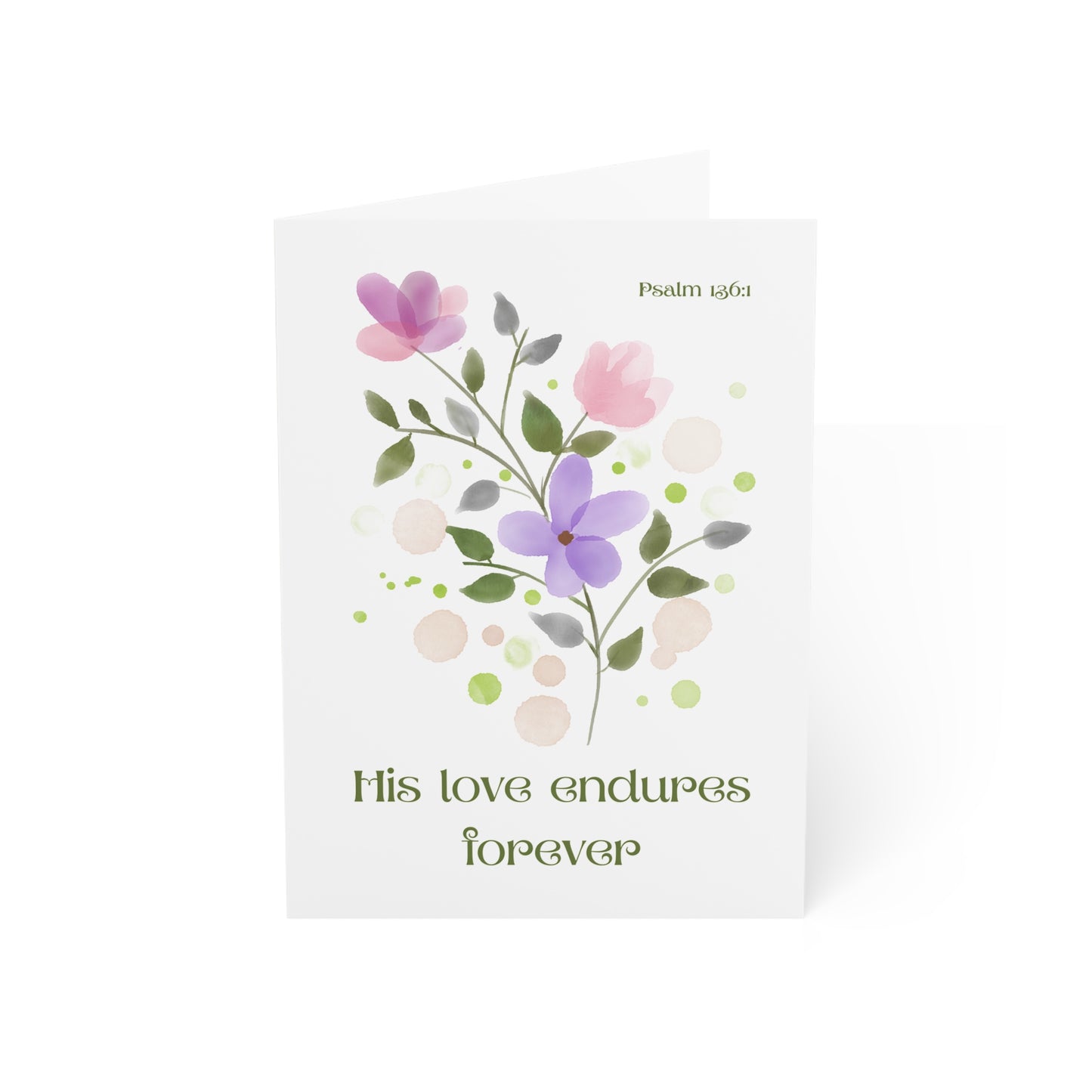 福音賀卡 - Psalm 136:1, 65:11, 115:15