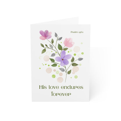 福音賀卡 - Psalm 136:1, 65:11, 115:15