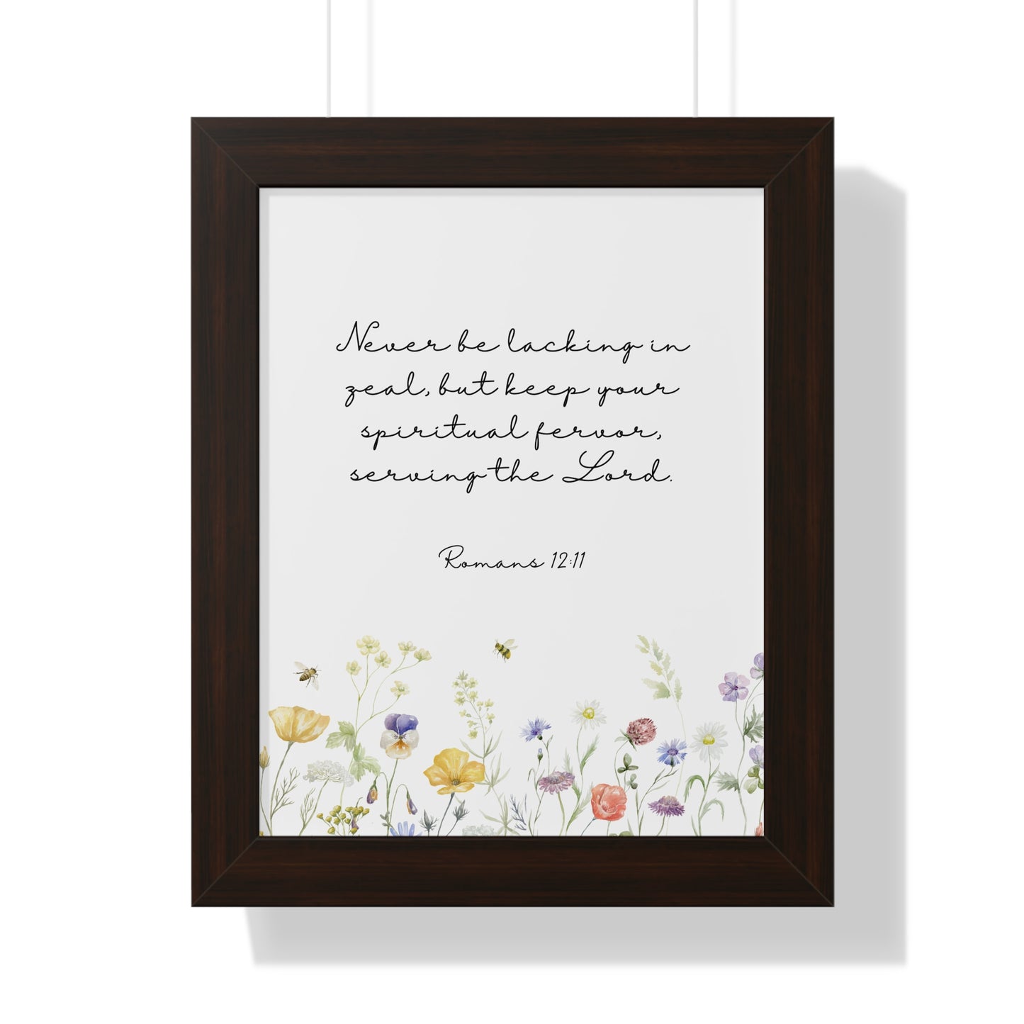 Framed Poster - Serving the Lord