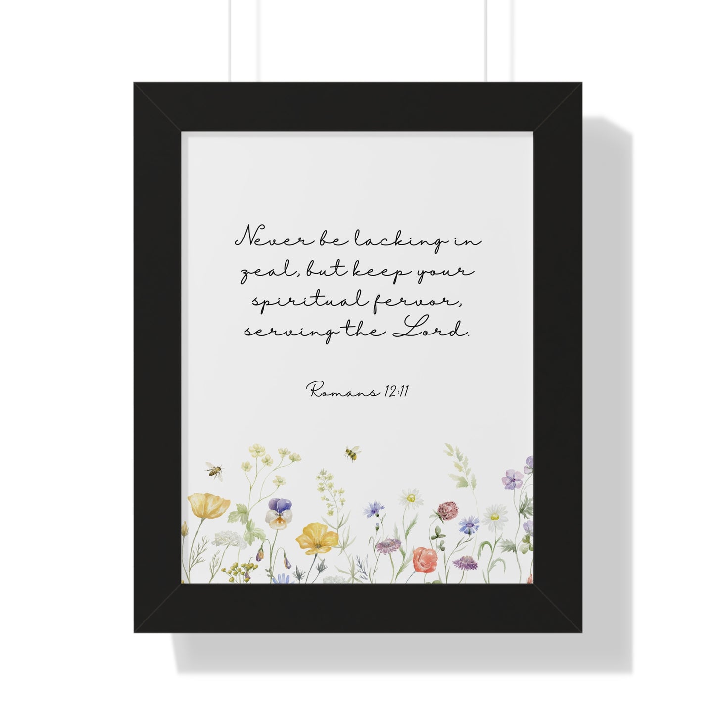 Framed Poster - Serving the Lord