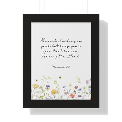 Framed Poster - Serving the Lord