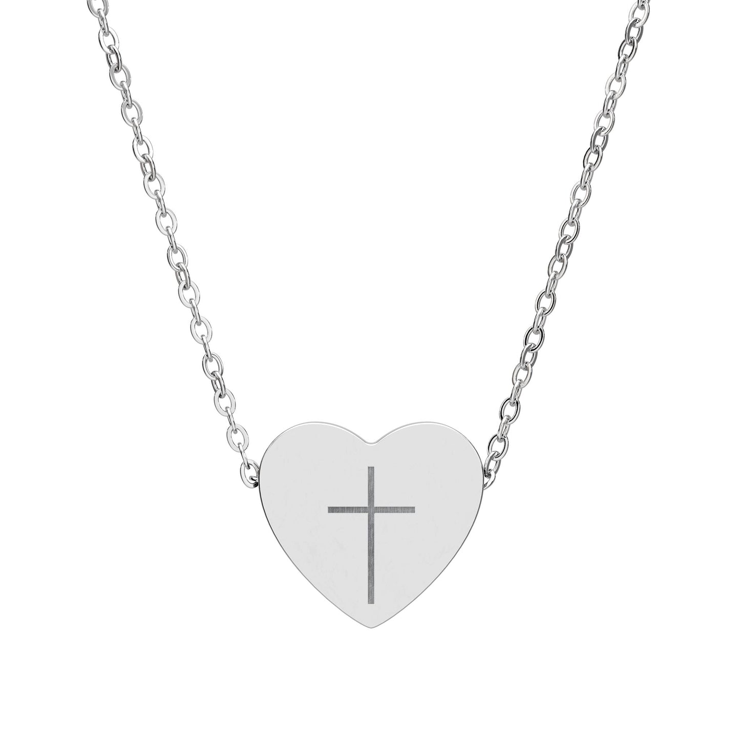 項鍊 Necklace - Cross (Heart shape)
