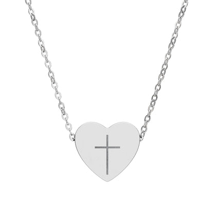 項鍊 Necklace - Cross (Heart shape)