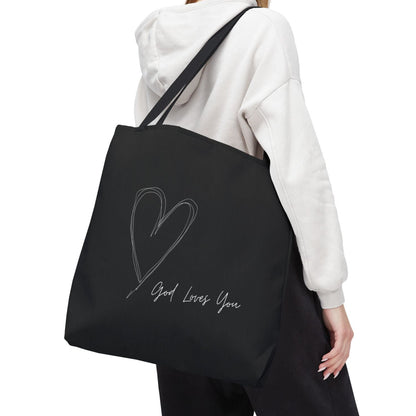 福音手提包 - God Loves You｜黑色