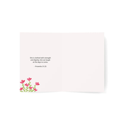 母親節賀卡 - Proverbs 31:25