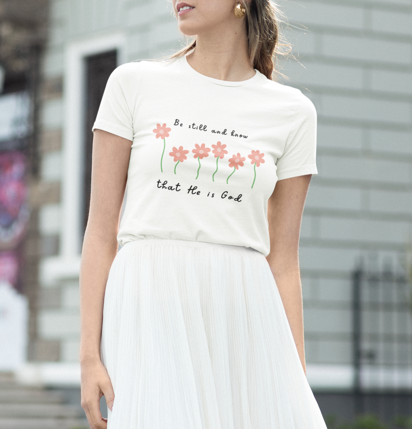 基督徒T恤 “我要安靜，知祢是神” Be Still and Know